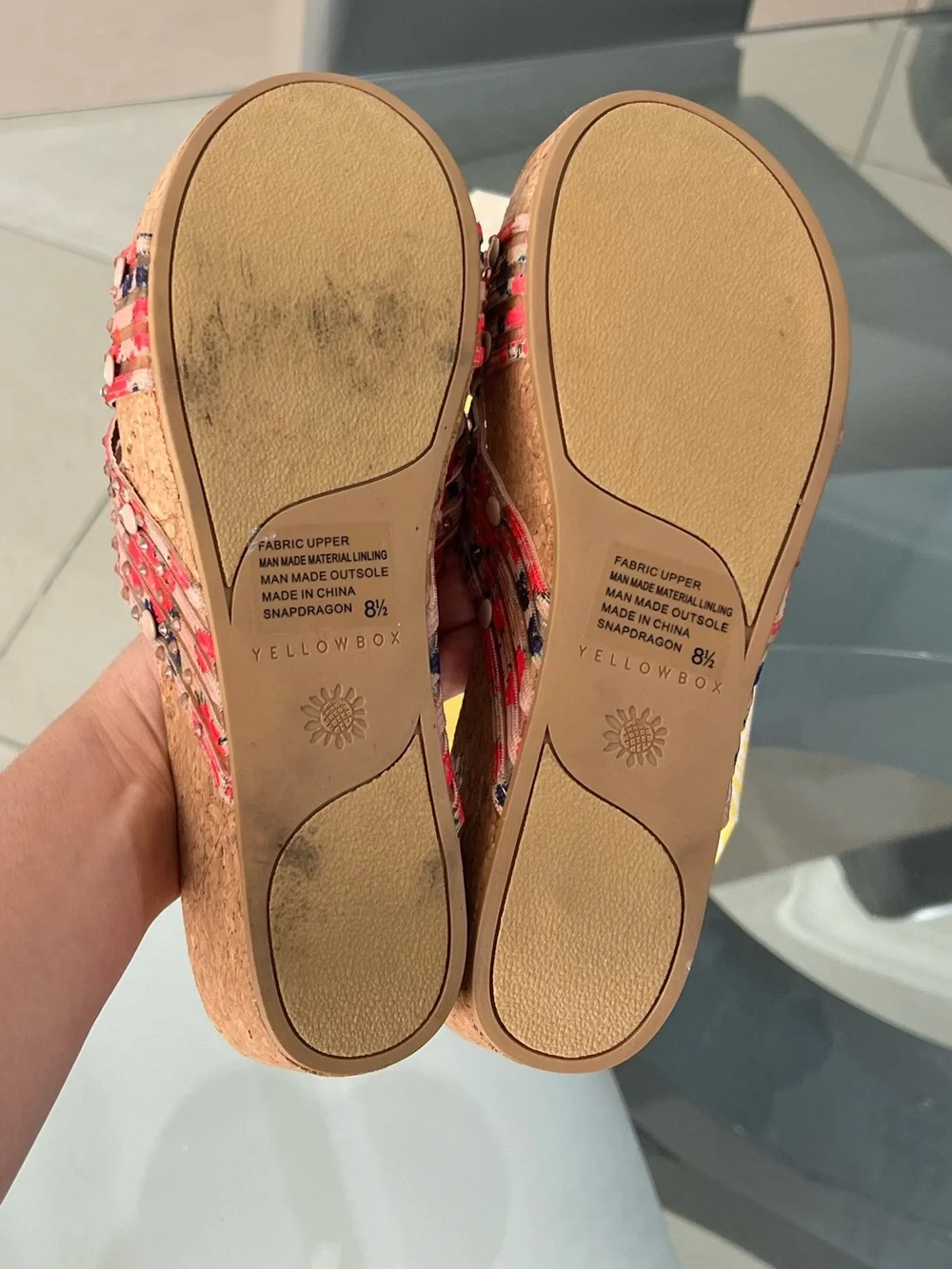 Yellowbox Women's Wedge Sandals size 8.5